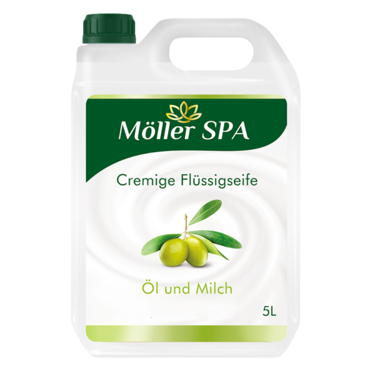 KREMOWE MYDŁO W PŁYNIE MLEKO &amp; OLIWA ZAPAS 5l.png