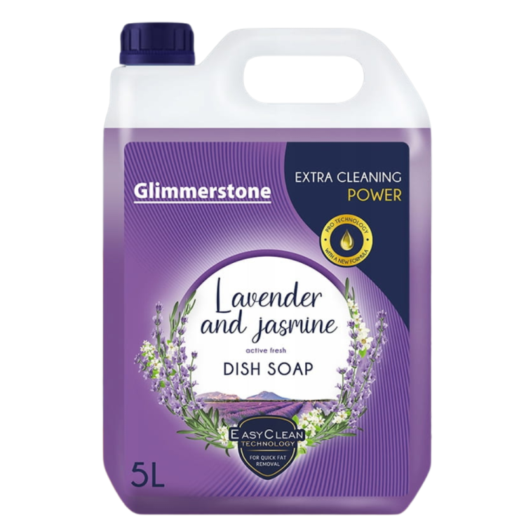 GLIMMERSTONE PŁYN ŻEL DO MYCIA NACZYŃ LAWENDA 5L NOWA FORMUŁA LEPSZA JAKOŚĆ.png